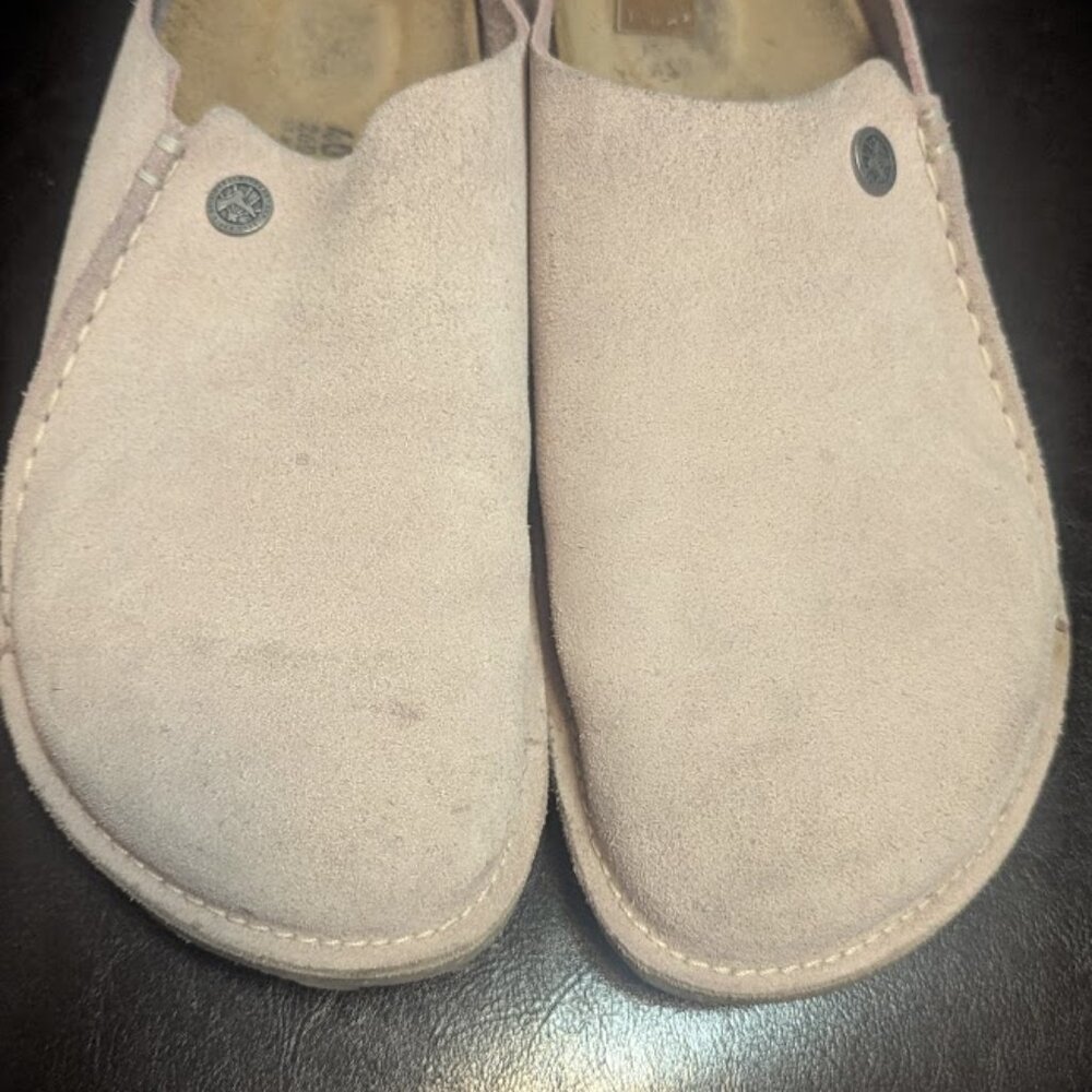 Suede Zermatt Clogs-Lavender Blush